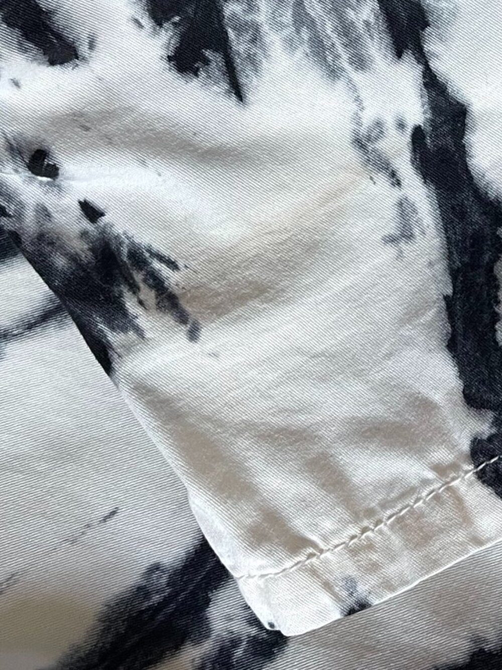 Dickies Short Sleeve Coverall in White Black Tie Dye Size L - Picture 11 of 13